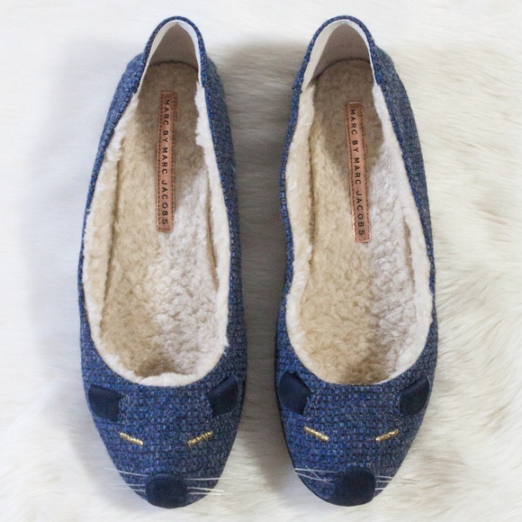 Marc by Marc Jacobs Sherpa Lined Mouse Slippers - Picture 2 of 8